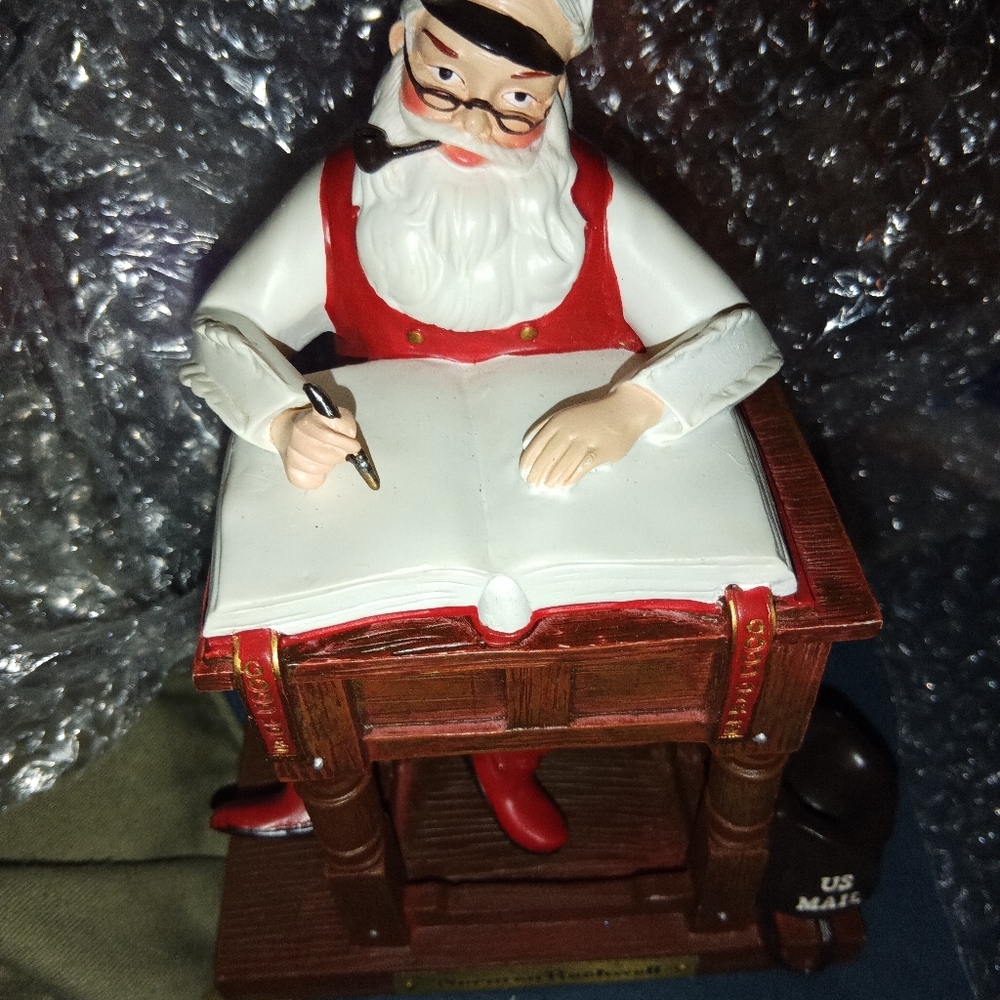 Santa Claus 7" Figurine with Naughty But Nice Book.